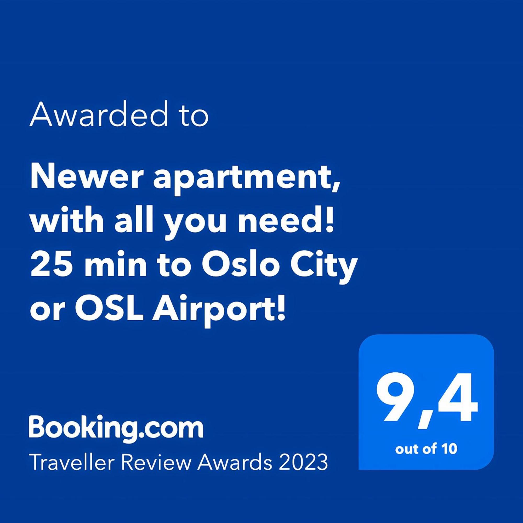 Clean And Modern - 25 Min To Oslo City & Osl Lillestrøm Eksteriør bilde